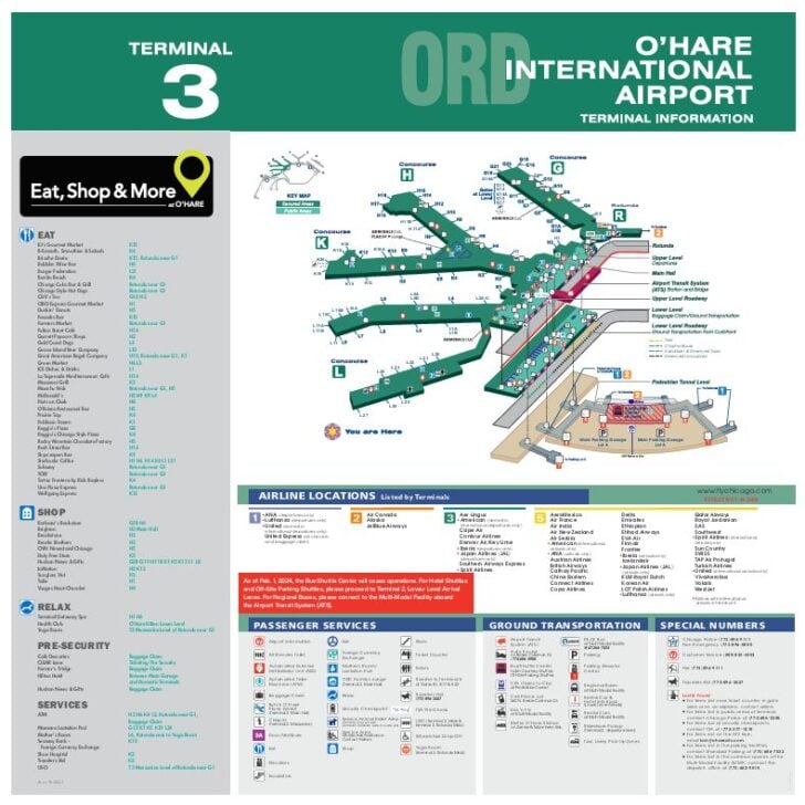 O'hare Airport Terminal 5 Und Parken littlechicagoguide.com