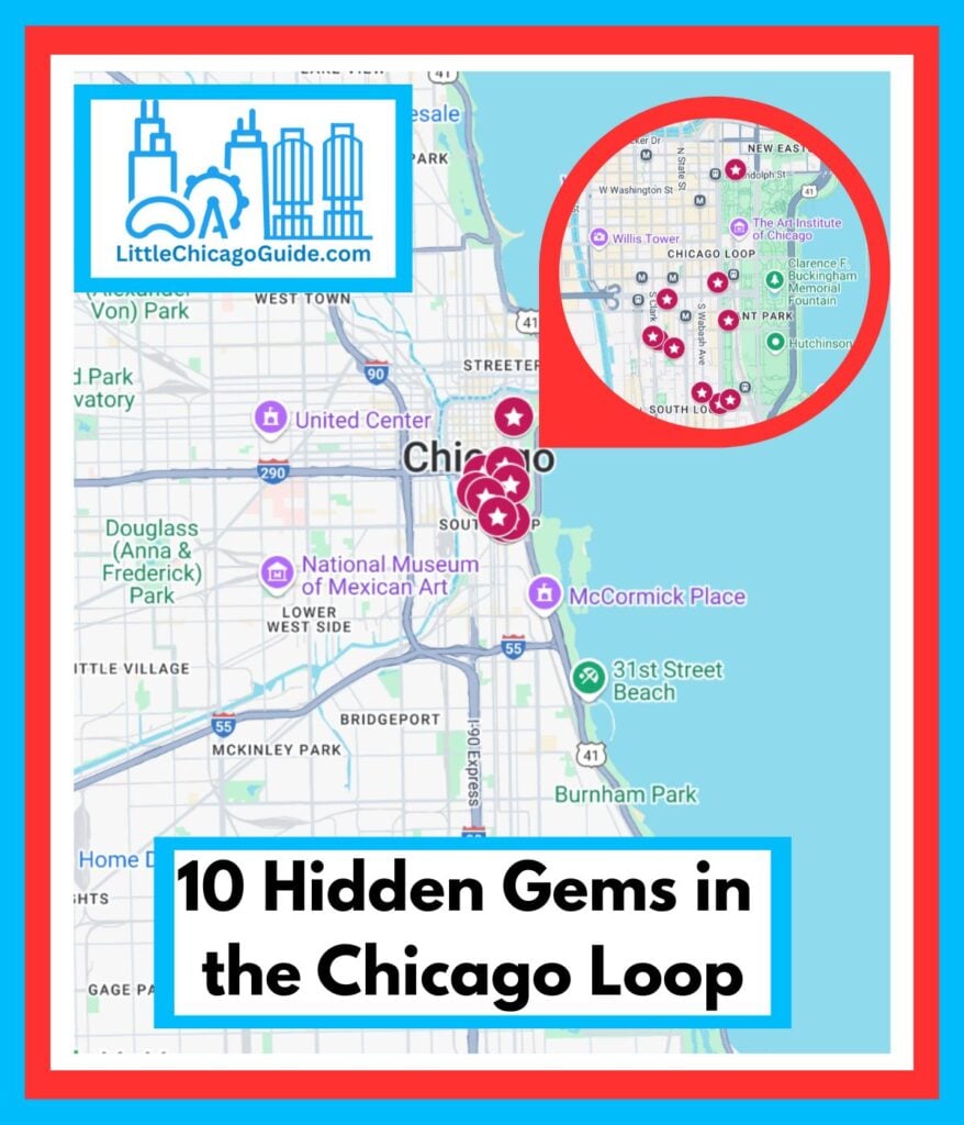 map of things to do in the chicago loop