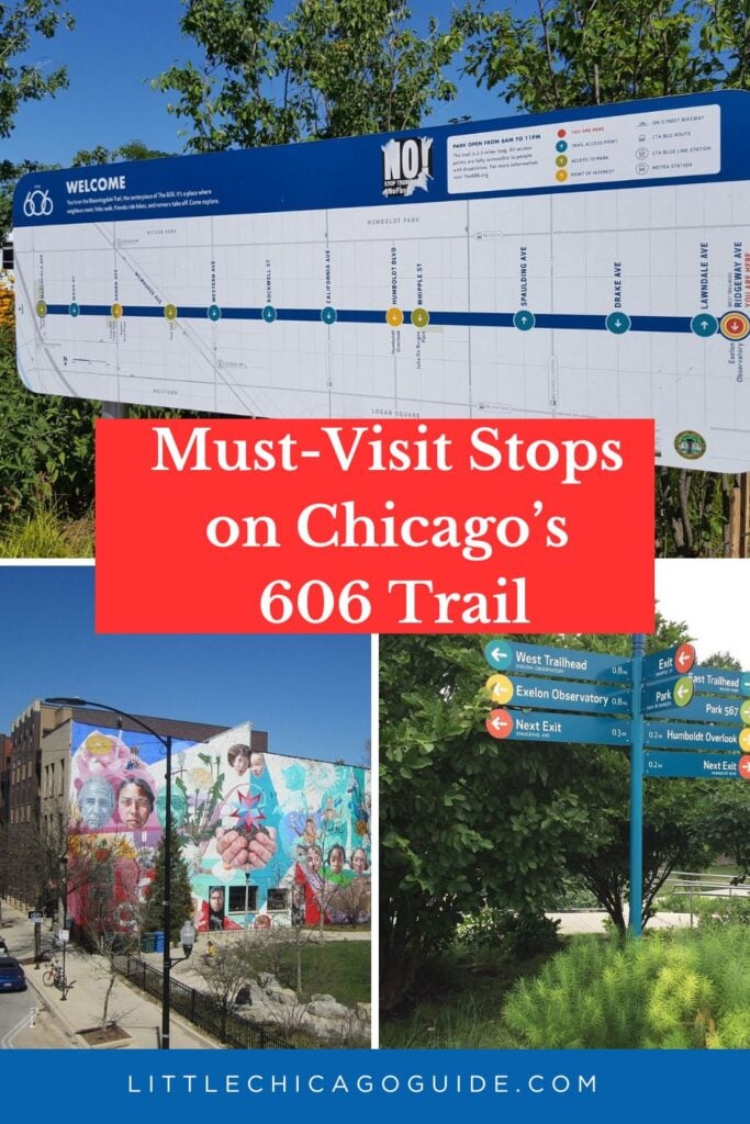 pinterest pin for the 606 trail 