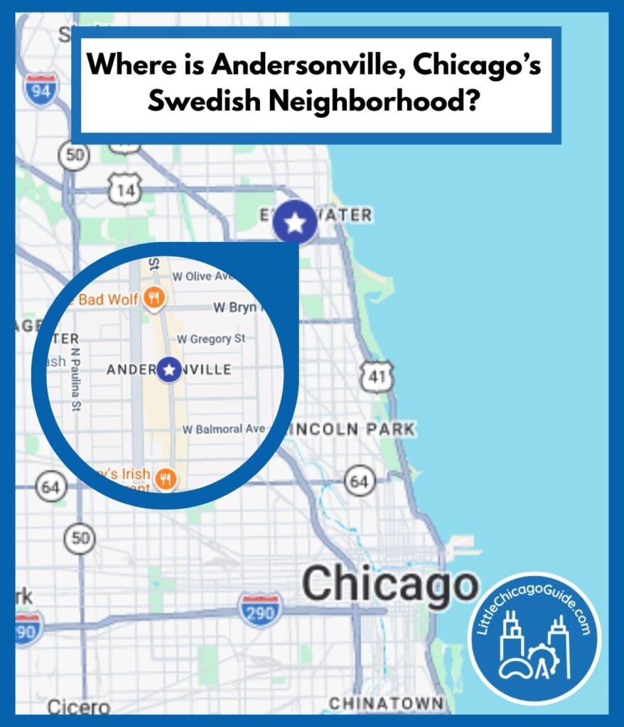 map od chicago;s; andersonville neighborhood
